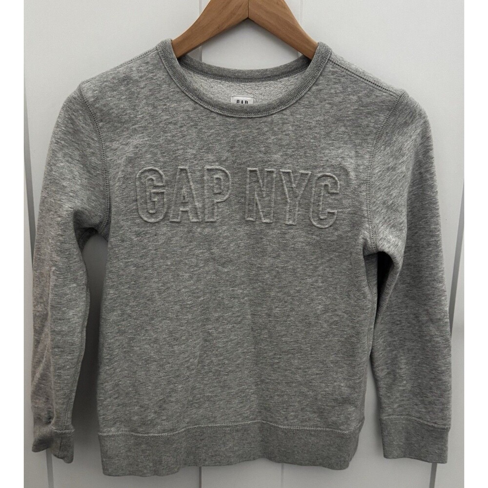 Gap NYC Boys 8 Gray Crewneck Sweatshirt